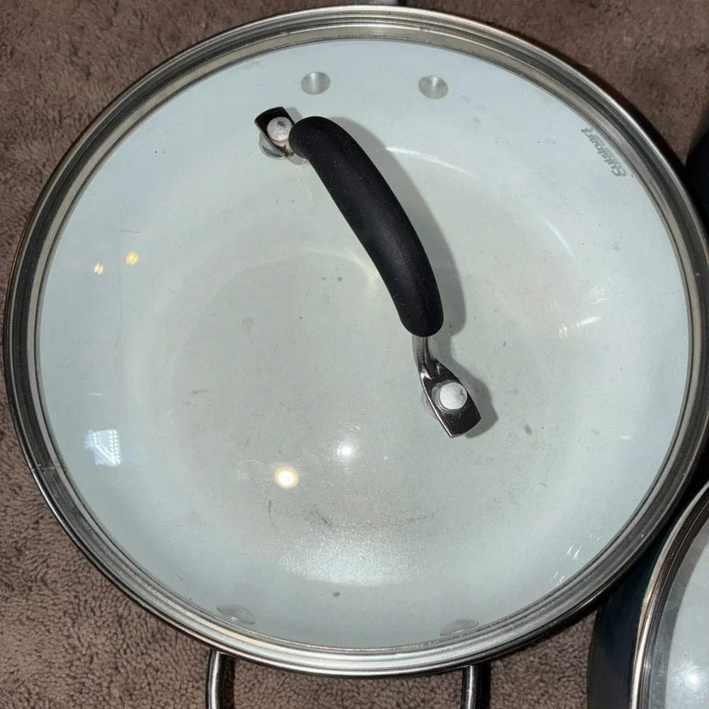 Cuisinart Elements Ceramic Nonstick Cookware Set 9-Piece Pots Pans Lids